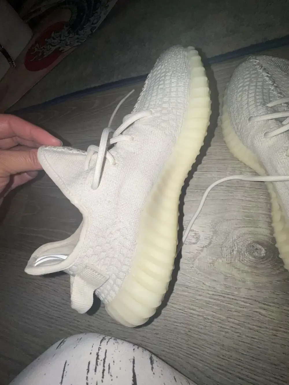 adidas Yeezy Boost 350 V2 White Bone Mens Shoes HQ6316 Size 11